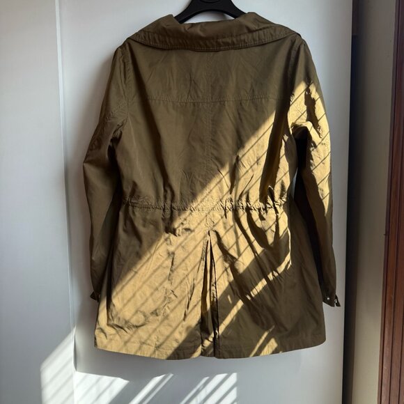 Rachel Roy Oversized-Collar Asymmetrical Anorak Jacket Army Green (Size Large) - Picture 7 of 7